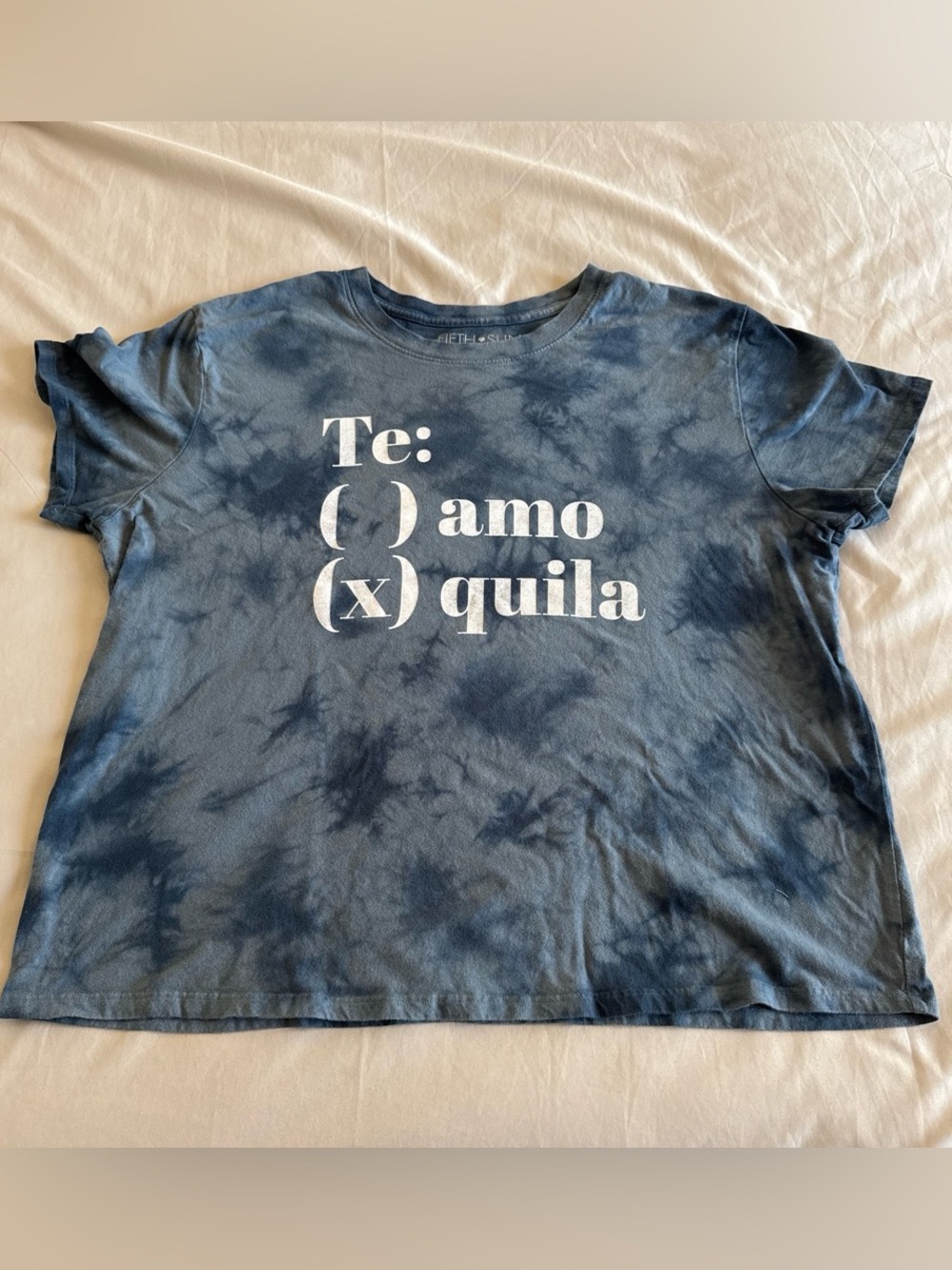 Fifth Sun Blue Tie-Dye Graphic Tee